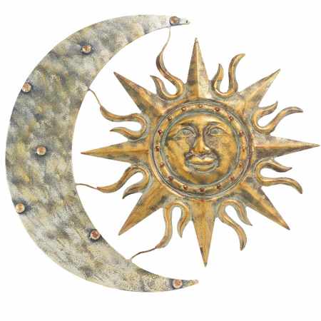 GARDMAN WALL ART AZTEC SUN & MOON W22 8415X